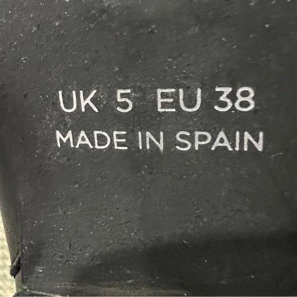 DEPP Black Pointed Toe Block Heel Cowboy Boots Size 38 Women's - Picture 4 of 10